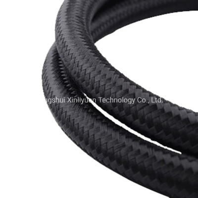 An8 Oil Cooler Hose Auto Motorcycle 304 Stainless Steel Wire Braided NBR Rubber Tube High Pressure Hydraulic Pipe Assembly Tube